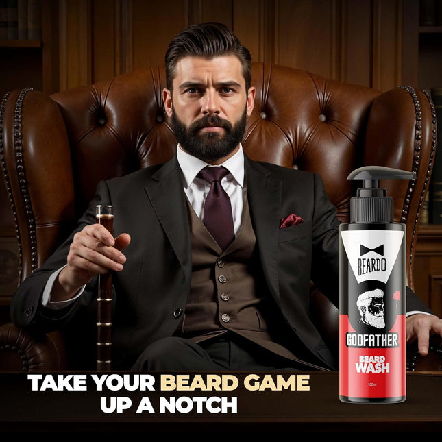Beardo Godfather Beard Wash for men, 100ml