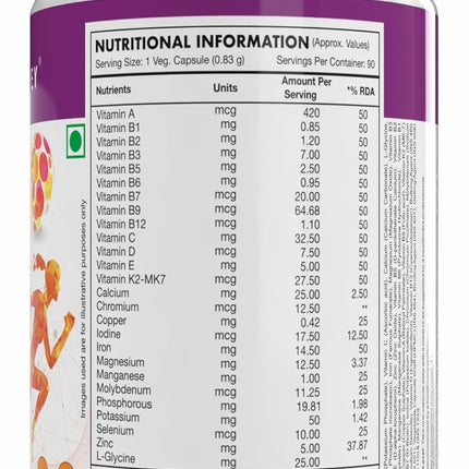 Healthy Hey Nutrition MultiVitamin 90 Vegetable Capsules