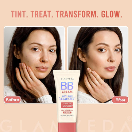 Glamveda BB Cream Lightweight Foundation SPF 50++++30g