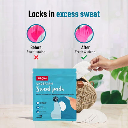Sirona Disposable Underarm Sweat 24 Pads
