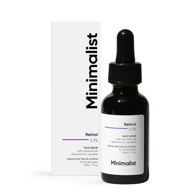 Minimalist Anti-Aging Night Serum with 0.3% Retinol & Q10 -30ml