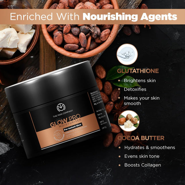 The Man Company Glow Pro Non-Sticky Daily Moisturizer for Face-50gm