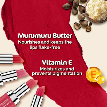 Mamaearth Creamy Matte Long Stay Lipstick with Murumuru Butter -4.2g
