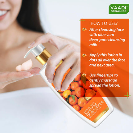 Vaadi Herbals Fairness Moisturiser With Mandarin Extract, 350 Ml