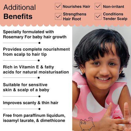 Soulflower Rosemary Baby Hair Oil-225ml