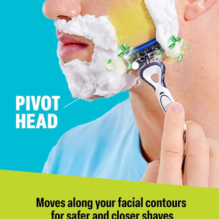 Bombay Shaving Company Sensi Go5 Premium 5-Blade Disposable Razor with Free Post Shave Balm | Shaving Razor for Men