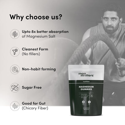 Man Matters Magnesium Glycinate Gummies 500mg 60N