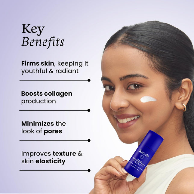 Foxtale 0.15% Beginner Friendly Retinol Night Serum | Anti-Aging Night Cream All Skin Types - 10 ml