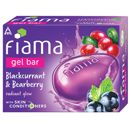 Fiama Gel Bar Blackcurrant And Bearberry 125g - Pack of 6