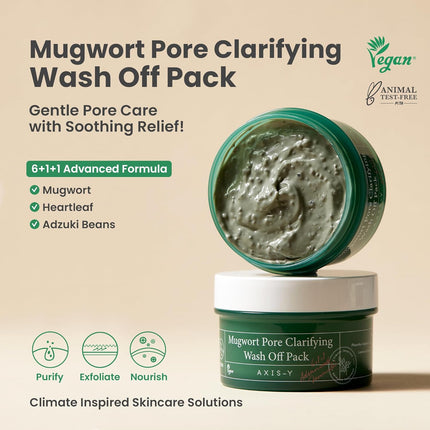 AXIS-Y Mugwort Pore Clarifying Wash Off Pack -100ml