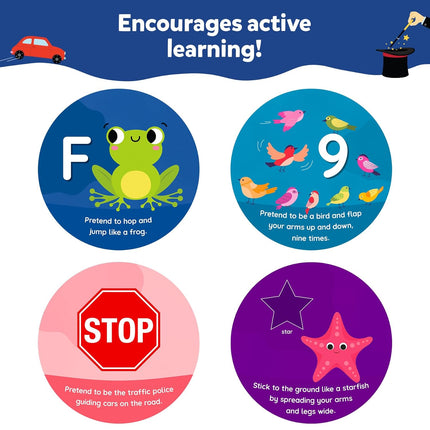 Skillmatics Flash Cards for Toddlers - Jump & Learn Letters for Kids Ages 2, 3, 4, 5