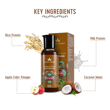 Avimee Herbal Shakuntala Daily Use Hair Cleanser Shampoo For Men & Women | 50 ml