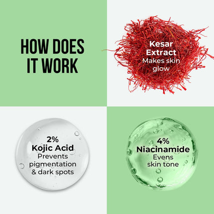 Dr. Sheth's Kesar & 2% Kojic Acid Ampoule Serum-30 ml