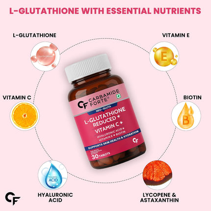 Carbamide Forte Japanese Reduced L Glutathione Tablets 500mg - 60 Tablets
