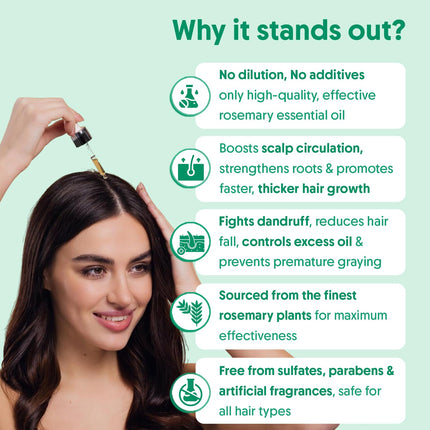 Aravi Organic Rosemary Essential Hair Oil-30 ml