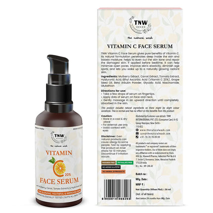 TNW-THE NATURAL WASH 20% Vitamin C Face Serum 30ml