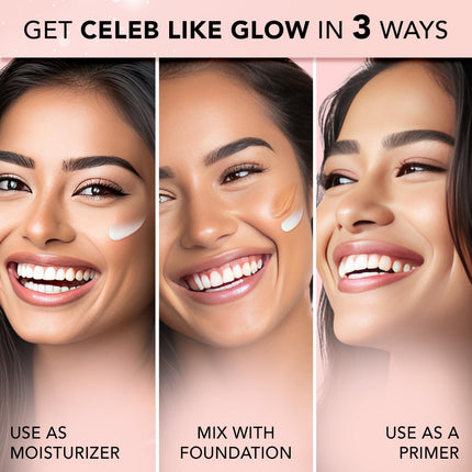FACESCANADA Strobe Cream - Rose Gold| Primer + Highlighter + Moisturizer-30ml