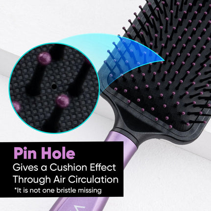 Vega Paddle Hair Brush with Cleaning Comb