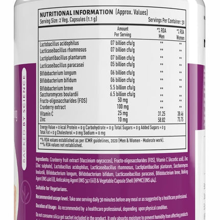 Healthy Hey Nutrition Probiotics  60 Veg Capsules