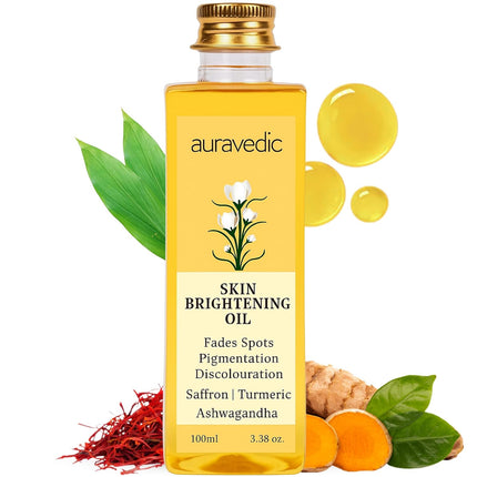 Auravedic Skin Serum Face Oil With Saffron Ashwagandha & Turmeric-100ml
