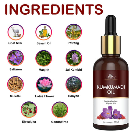 INTIMIFY Kumkumadi Tailam For Face Serum-15 ml