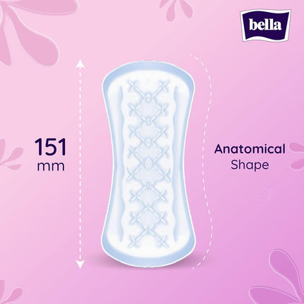 Bella Panty Softi Panty Liners For Women 151 Mm Long With Anatomical Shape And Extra Soft Cover (Pack Of 60)