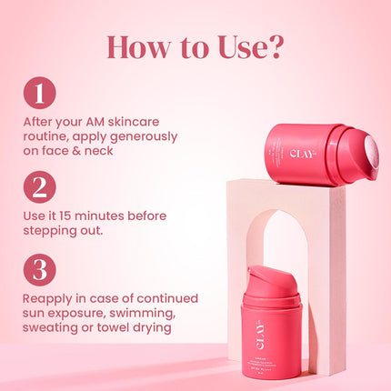 Clayco Sunglaze Sunscreen SPF 50 PA++++ 50ml