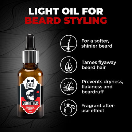 Beardo Godfather Lite Beard and Moustache Oil, 30 ml