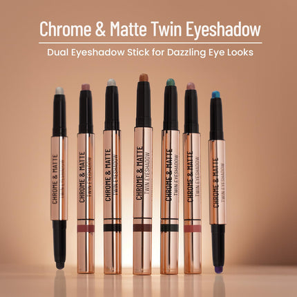 Swiss Beauty Chrome & Matte Twin Eyeshadow Stick -2g