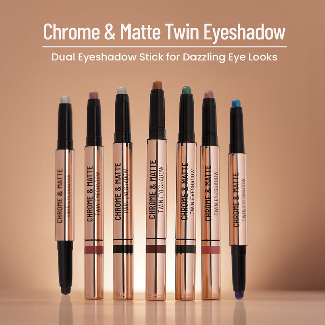 Swiss Beauty Glow Up Strobe CreamSwiss Beauty Chrome & Matte Twin Eyeshadow Stick Autumm Break, 2g