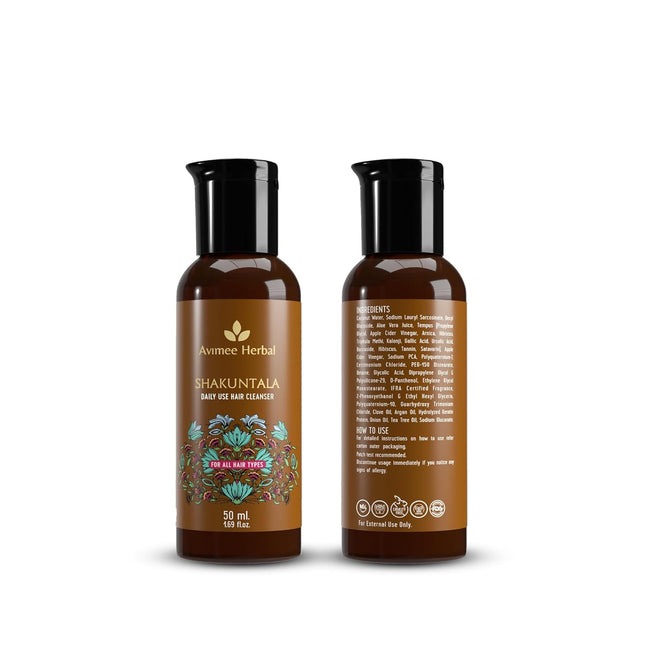 Avimee Herbal Shakuntala Daily Use Hair Cleanser Shampoo For Men & Women | 50 ml