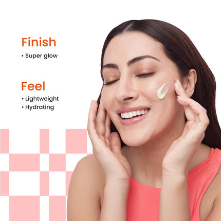 Foxtale Vitamin C Super Glow Moisturizer with Niacinamide & Peptides  50ml, Cream