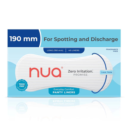 Nua Everyday Comfort Panty Liner | Pack of 40 liners 190mm