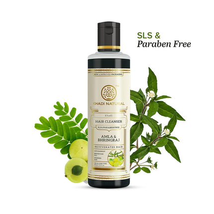 Khadi Natural Amla & Bhringraj Cleanser Shampoo -210ml