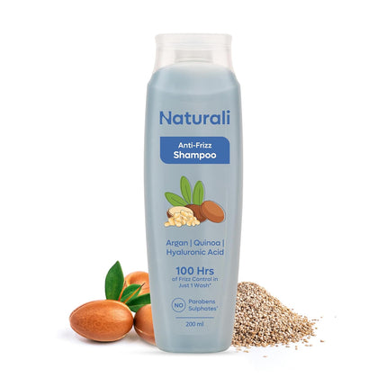 Naturali Moisture Filling Shampoo, With Hyaluronic Acid, Argan Oil & Quinoa-200ml