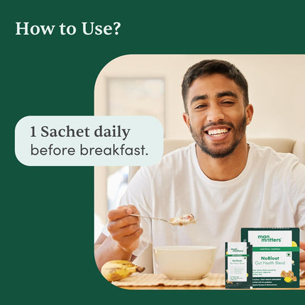 Man Matters NoBloat Gut health Blend 15 Sachets