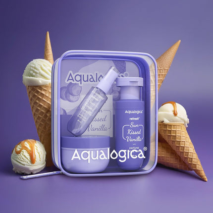 Aqualogica Refresh+ Vanilla Body Care Gift Set for Women | Perfume Body Wash