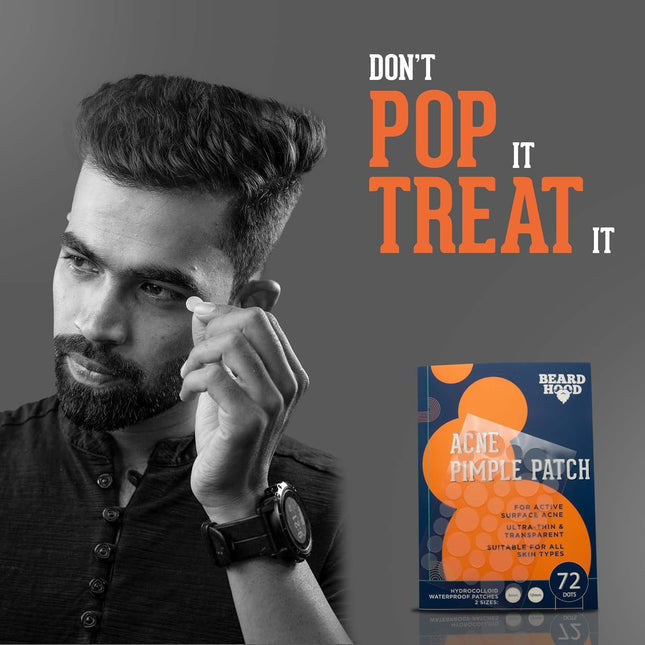 Beardhood Acne Pimple Patch | 72 Patches
