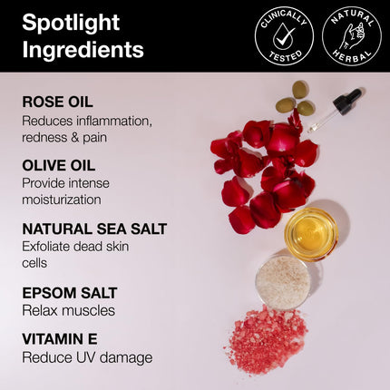 Soulflower Epsom Bath Salt Rose Geranium-500g