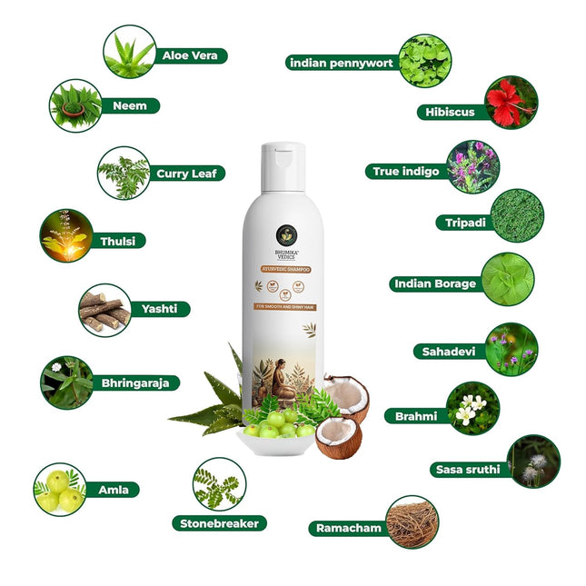 Bhumika Vedics Ayurvedic Shampoo 200ml
