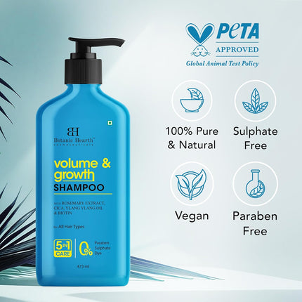 Botanic Hearth Volume & Growth Shampoo with Cica & Rosemary Water-473ml