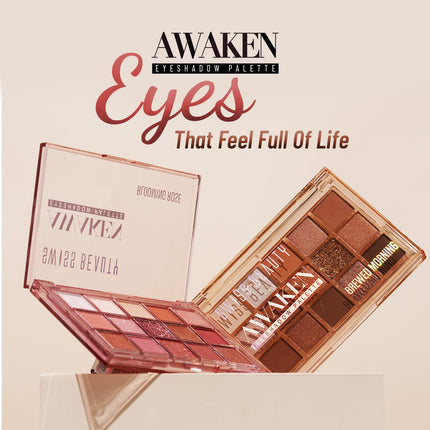 Swiss Beauty Awaken Eyeshadow Palette | Matte + Shimmer Finish-11g