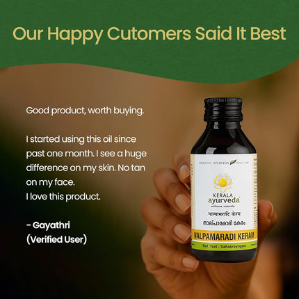 Kerala Ayurveda Nalpamaradi Keram for Face & Body | Turmeric Oil-200ml