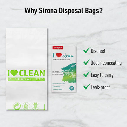 Sirona Sanitary Disposal Bags | 45 Bags