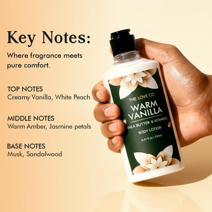 The Love Co Warm Vanilla Body Lotion-250ml