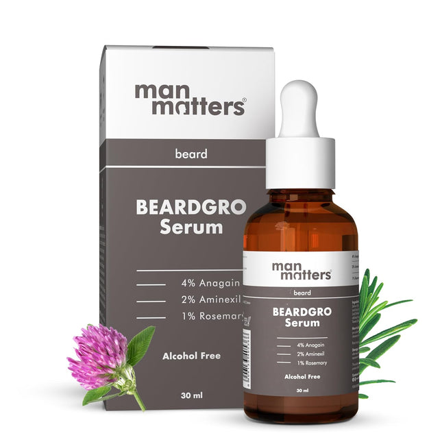 Man Matters Beardgro Oil-In-Serum 30Ml | 4% Anagain, 2% Aminexil & 1% Rosemary