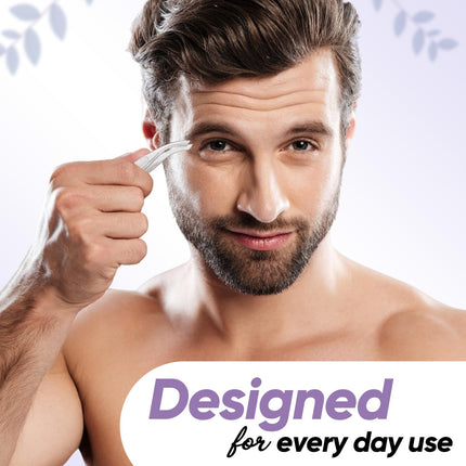 Vega Tweezer - Slaint Tips for Facial Hair Removal & Eyebrow Shaping, Professional Eyebrow Tweezer