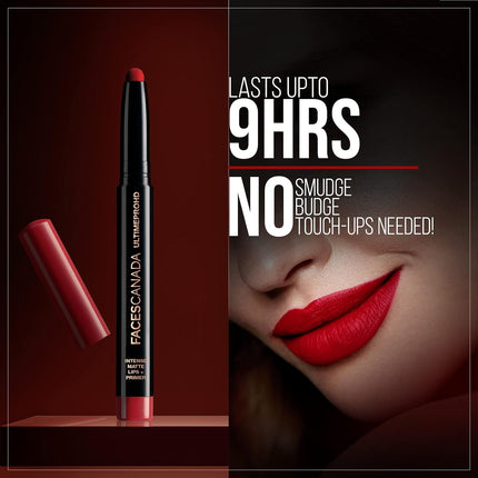 FACES CANADA Ultime Pro HD Intense Matte Lipstick + Primer -  1.4g