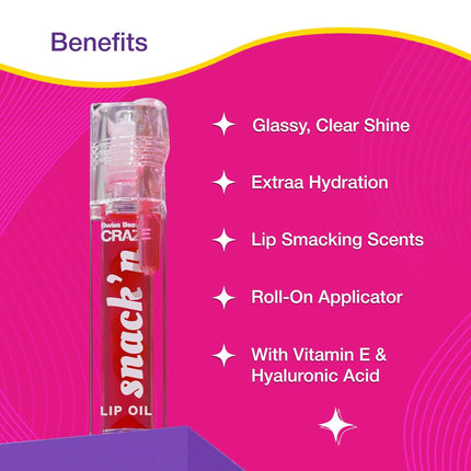 Swiss Beauty CRAZE Snack'n Nourishing Lip Oil-4.5ml