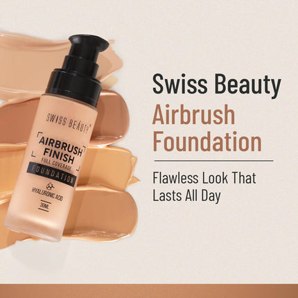 Swiss Beauty Airbrush Finish Full Coverage Foundation-30ml